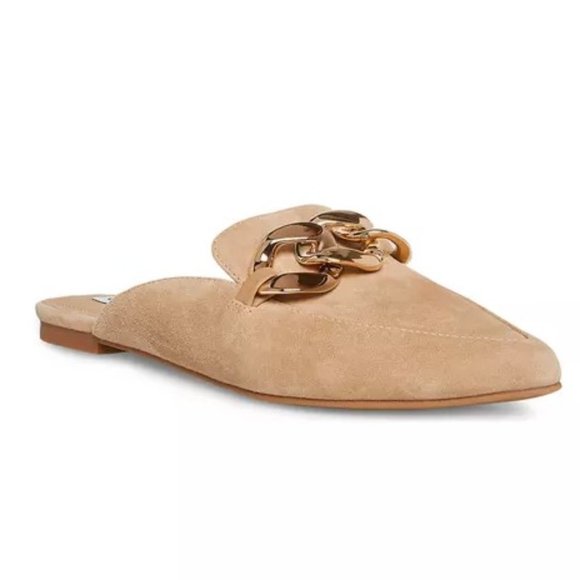 Steve Madden | Shoes | Steve Madden Finn Chain Pointed Toe Mule Tan |  Poshmark